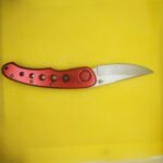 Designer Foldign Knife with Titanium Finish Blade