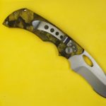 Evo Titanium Coated Plain + Serrated Folding Knife