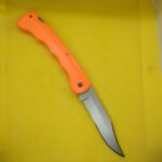 Titanium Finish Long Folding Knife