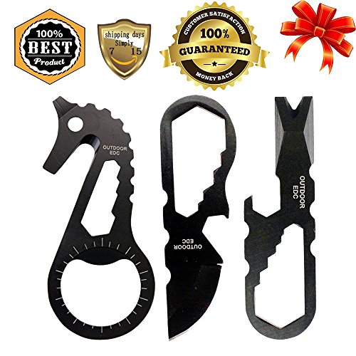 EDC Gadgets, Box Cutter Utility Knife, Multitool Keychain knife with Bottle  Opener, Wrench, Pry Bar Tool, Ruler, Screwdriver, Multi Tool Knife for