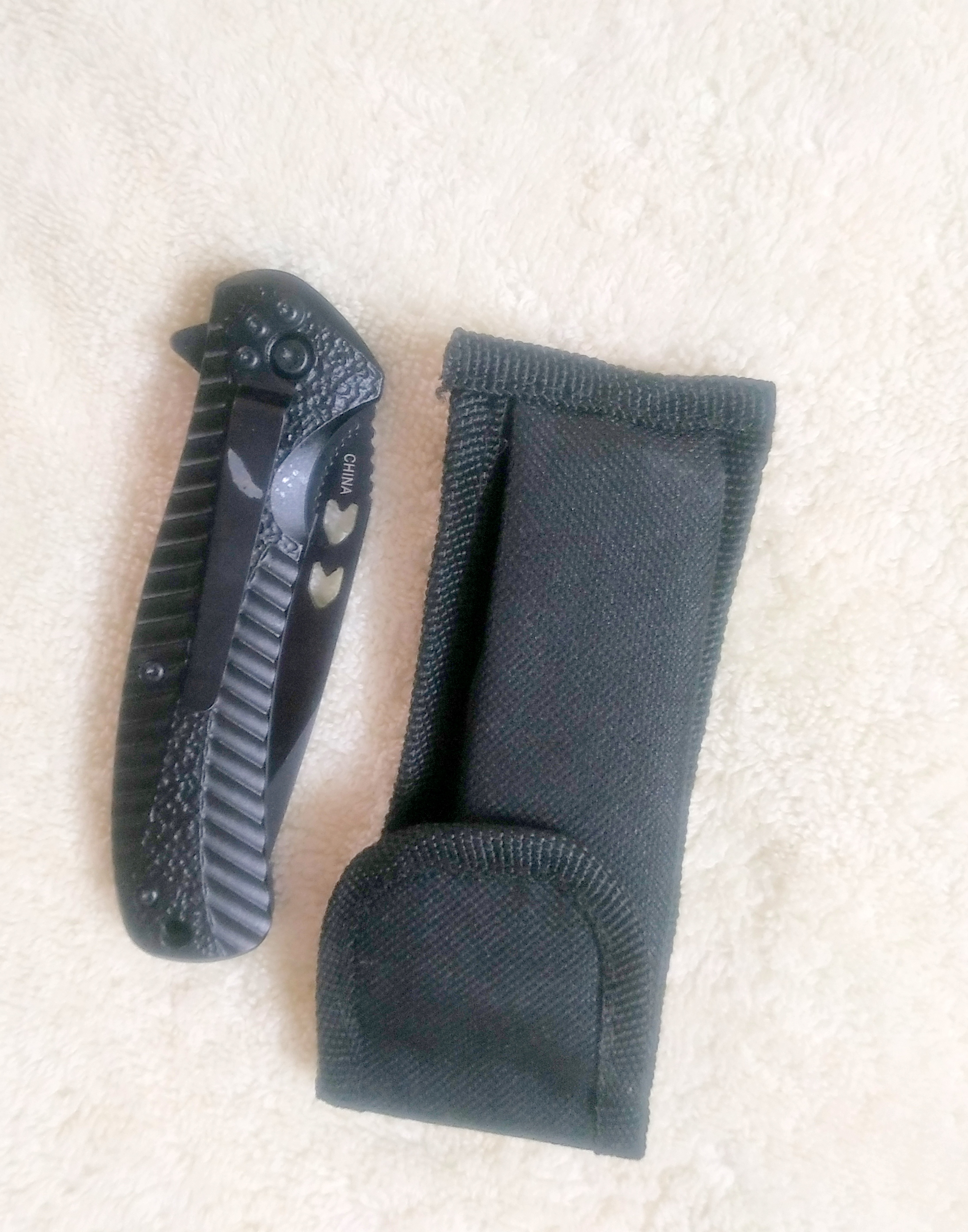 AVALANCHE ARROW BLADE FAST OPEN FOLDING POCKET KNIFE WITH NYLON CASE