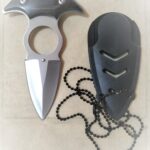 Neck Knife with Sheath  and Neck Beeds Chain